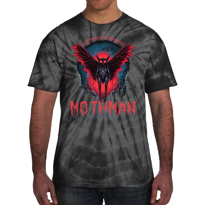 Friendly Neighborhood Mothman Cryptid Tie-Dye T-Shirt