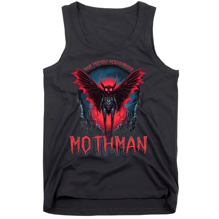 Friendly Neighborhood Mothman Cryptid Tank Top