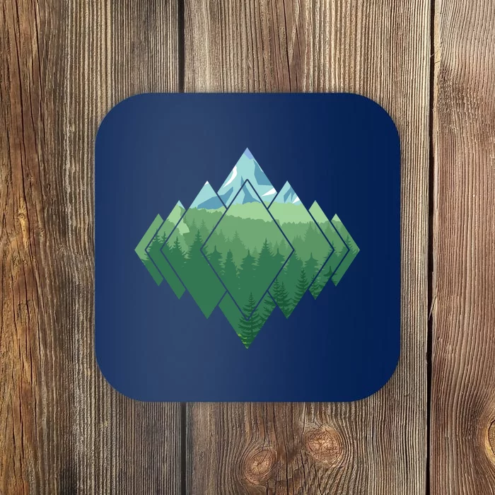 Forest Nature Mountains Trekking Camping Gift Coaster