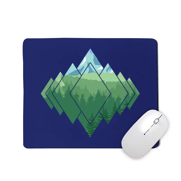 Forest Nature Mountains Trekking Camping Gift Mousepad