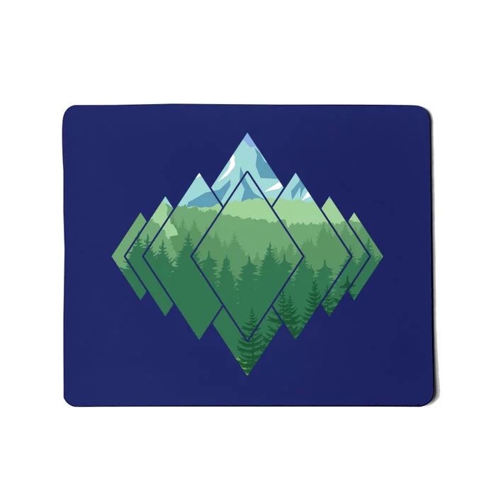 Forest Nature Mountains Trekking Camping Gift Mousepad