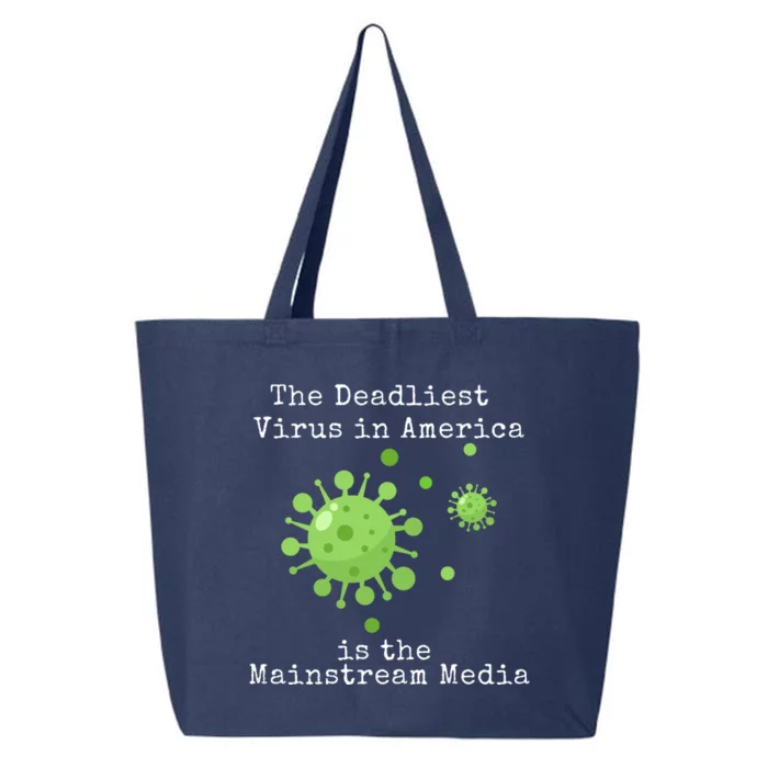 Fake News Media Anti Woke Conservative 25L Jumbo Tote