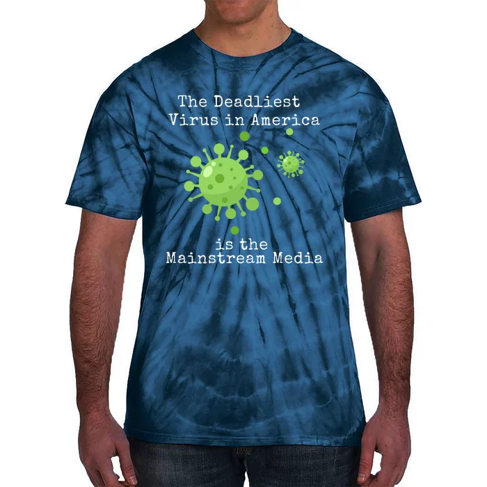 Fake News Media Anti Woke Conservative Tie-Dye T-Shirt