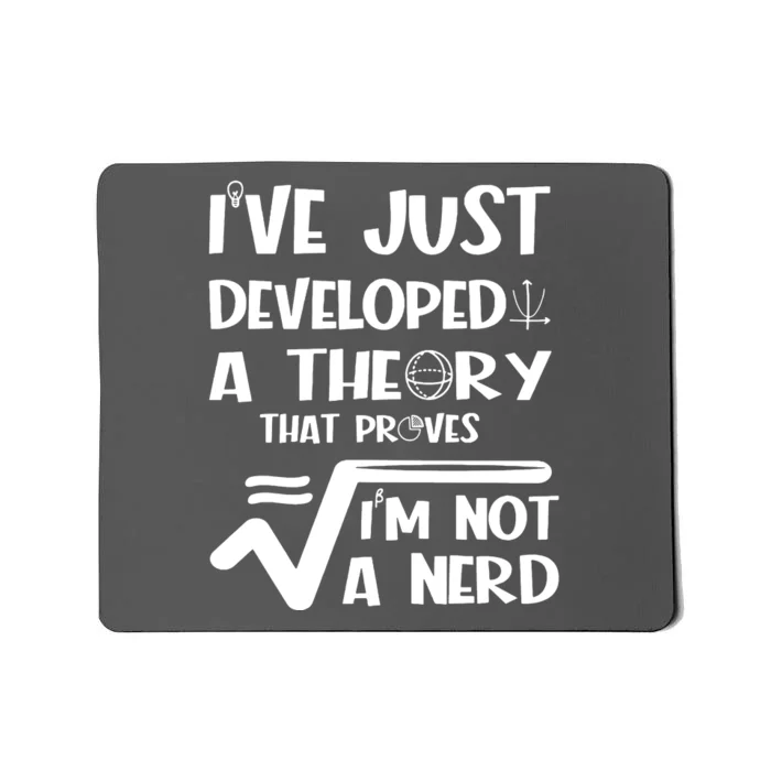 Funny Nerdy Math Mousepad