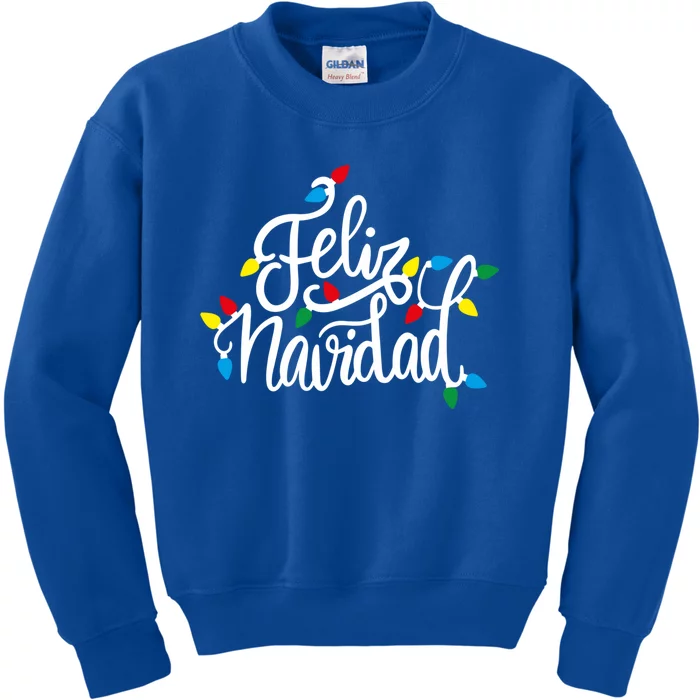 Feliz Navidad Matching Family Spanish Christmas Mexican Xmas Cute Gift Kids Sweatshirt