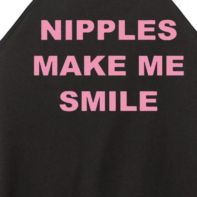 Funny Nipples Make Me Smile Women’s Perfect Tri Rocker Tank