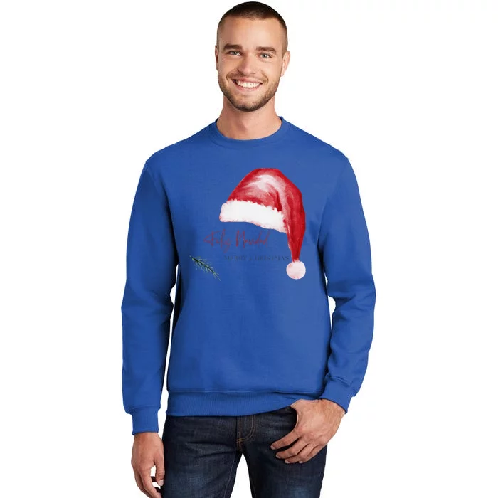 Feliz Navidad Merry Christmas Spanish Sweatshirt