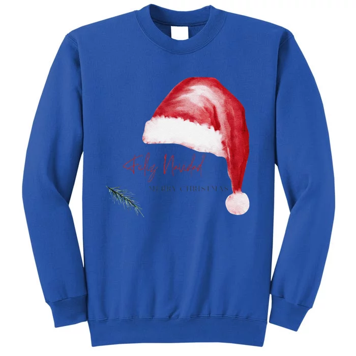 Feliz Navidad Merry Christmas Spanish Sweatshirt