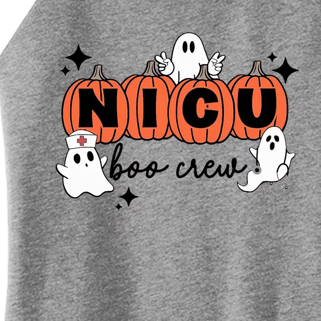 Funny Nicu Nurse Halloween Nicu Boo Crew Nicu Nurse Women’s Perfect Tri Rocker Tank