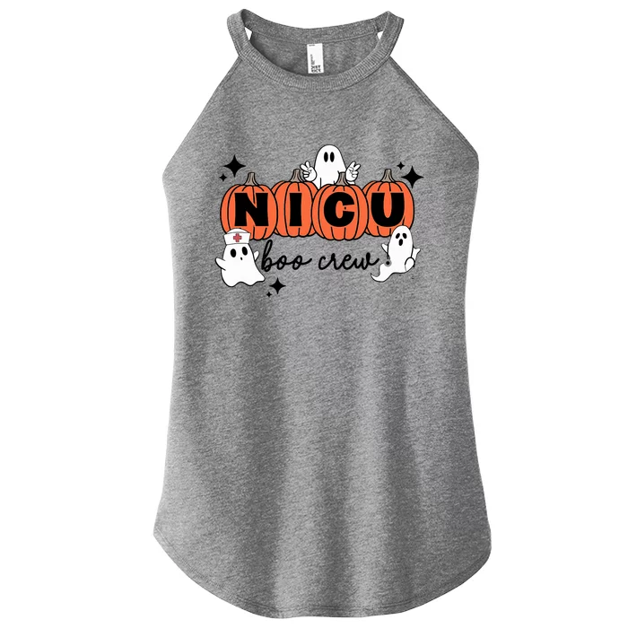 Funny Nicu Nurse Halloween Nicu Boo Crew Nicu Nurse Women’s Perfect Tri Rocker Tank