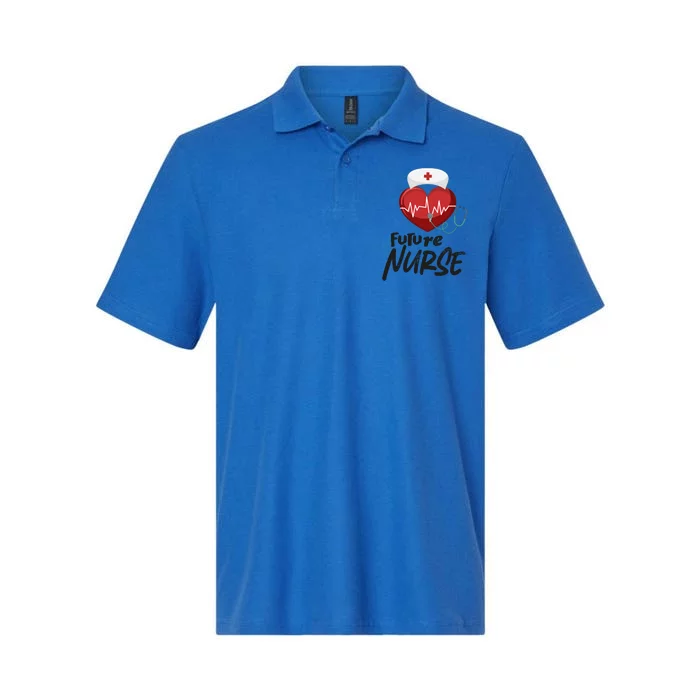 Future Nurse Nursing School Nursing Student Valentine's Day Great Gift Softstyle Adult Sport Polo