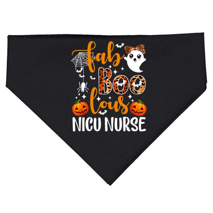 Faboolous Nicu Nurse Funny Nicu Nurse Halloween Boo Boo Crew USA-Made Doggie Bandana