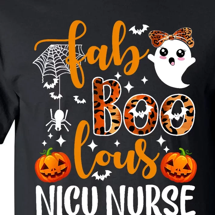 Faboolous Nicu Nurse Funny Nicu Nurse Halloween Boo Boo Crew Tall T-Shirt