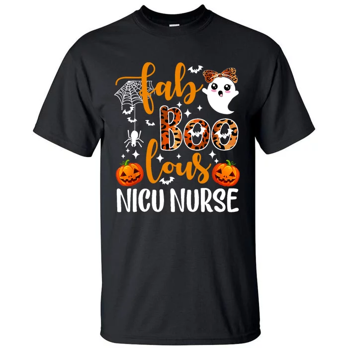 Faboolous Nicu Nurse Funny Nicu Nurse Halloween Boo Boo Crew Tall T-Shirt