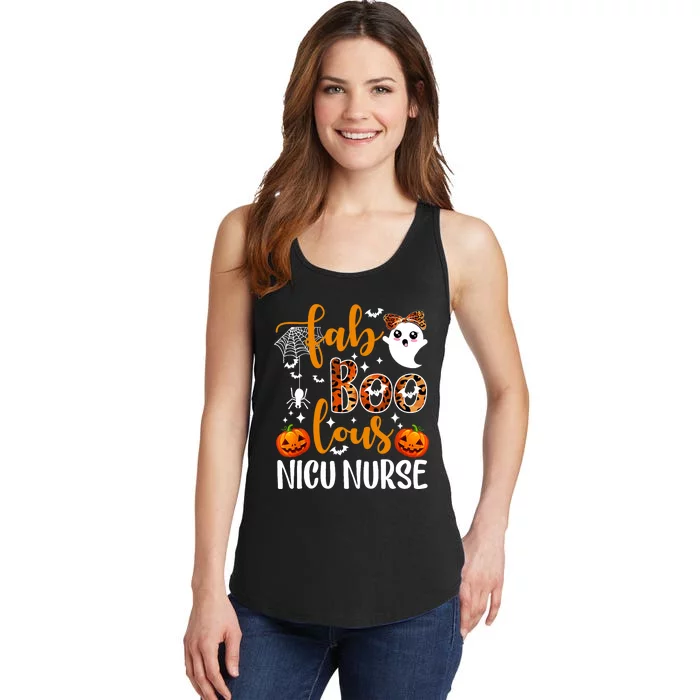 Faboolous Nicu Nurse Funny Nicu Nurse Halloween Boo Boo Crew Ladies Essential Tank