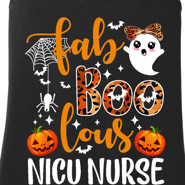 Faboolous Nicu Nurse Funny Nicu Nurse Halloween Boo Boo Crew Ladies Essential Tank