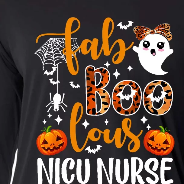 Faboolous Nicu Nurse Funny Nicu Nurse Halloween Boo Boo Crew Cooling Performance Long Sleeve Crew