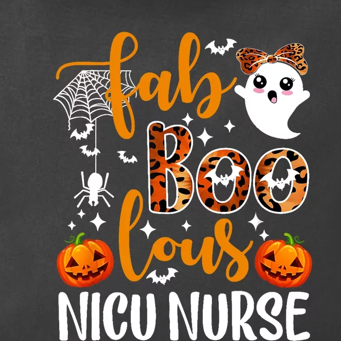 Faboolous Nicu Nurse Funny Nicu Nurse Halloween Boo Boo Crew Zip Tote Bag