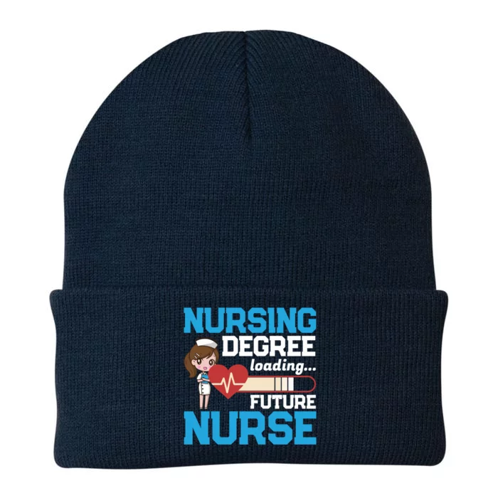 Future Nurse Nursing Degree Loading Nurses Profession Cool Gift Knit Cap Winter Beanie