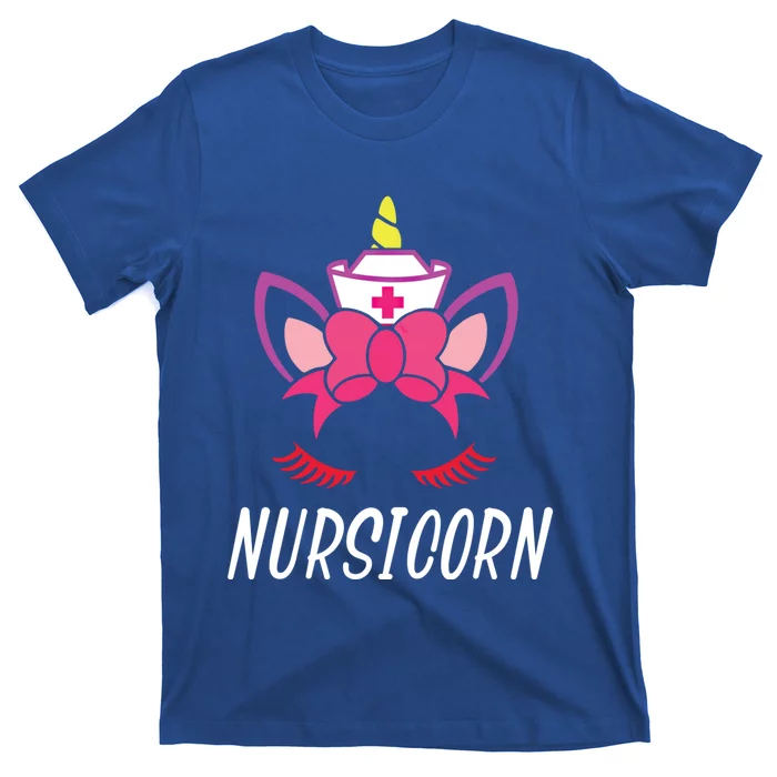 Funny Nursicorn Nurse And Unicorn Graphic Gift T-Shirt