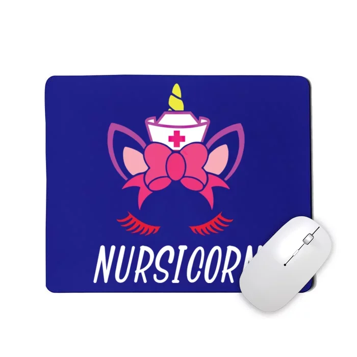 Funny Nursicorn Nurse And Unicorn Graphic Gift Mousepad