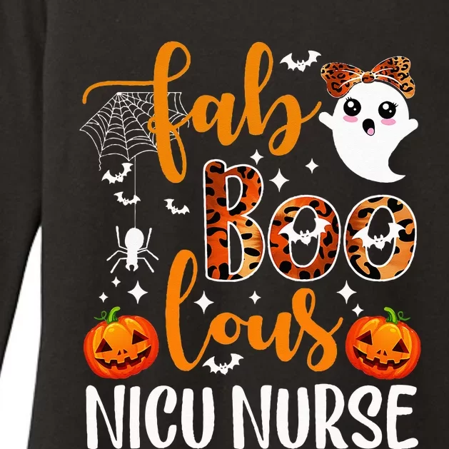 Faboolous Nicu Nurse Funny Nicu Nurse Halloween Boo Boo Crew Womens CVC Long Sleeve Shirt