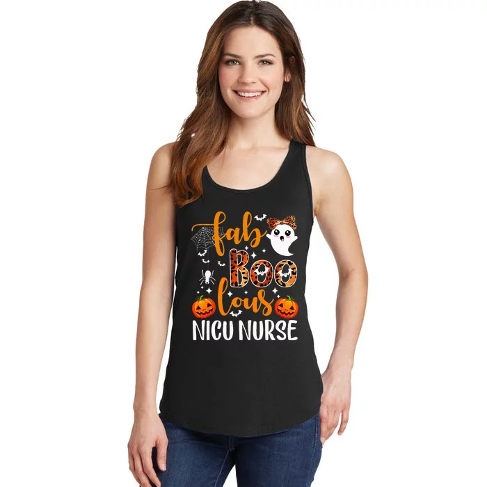 Faboolous Nicu Nurse Funny Nicu Nurse Halloween Boo Boo Crew Ladies Essential Tank