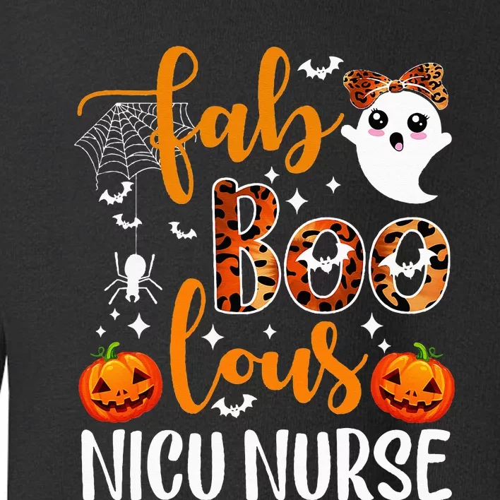 Faboolous Nicu Nurse Funny Nicu Nurse Halloween Boo Boo Crew Toddler Sweatshirt