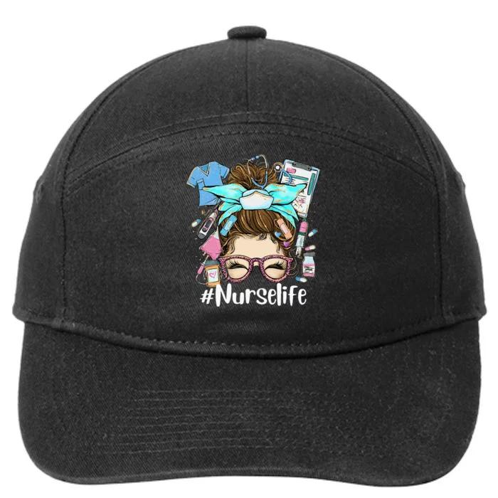 Funny NurseLife Nurse 7-Panel Snapback Hat