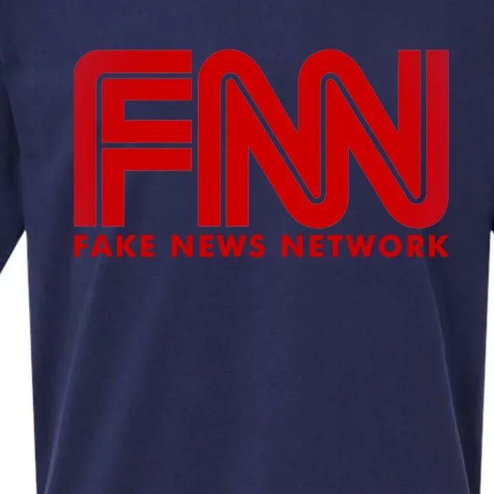 Fake News Network Sueded Cloud Jersey T-Shirt