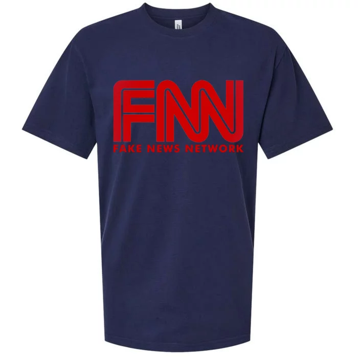 Fake News Network Sueded Cloud Jersey T-Shirt