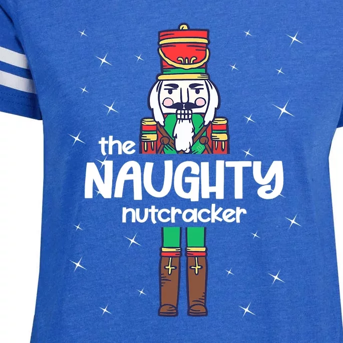 Funny Naughty Nutcracker Put Your Nuts In My Mouth Christmas Enza Ladies Jersey Football T-Shirt