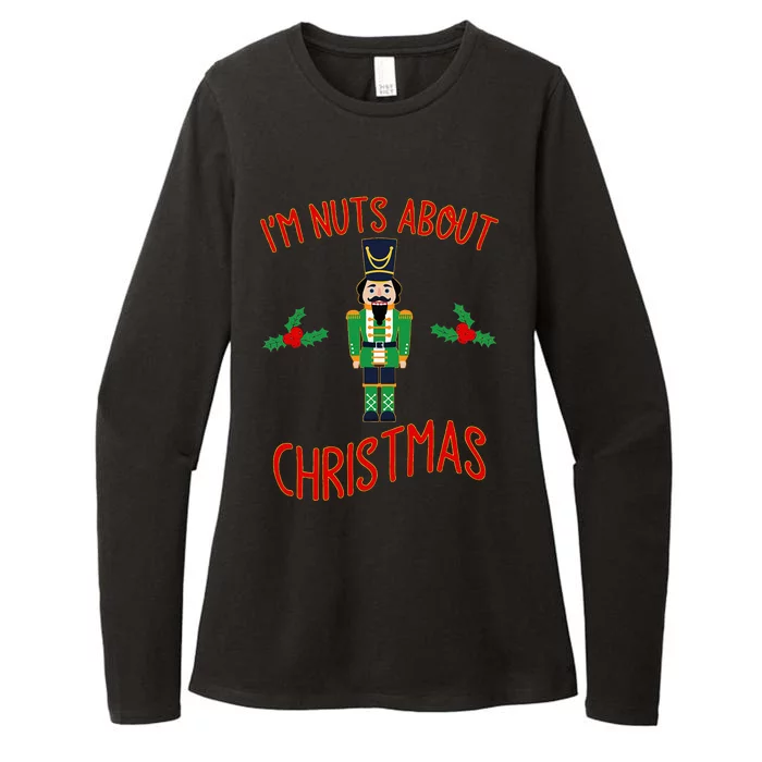 Funny Nutcracker Nuts About Christmas Gift Womens CVC Long Sleeve Shirt