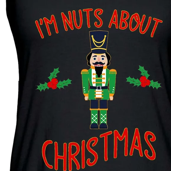 Funny Nutcracker Nuts About Christmas Gift Ladies Essential Flowy Tank