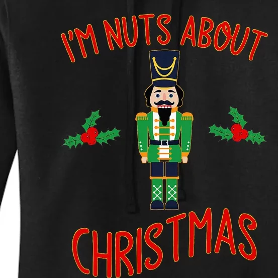 Funny Nutcracker Nuts About Christmas Gift Women's Pullover Hoodie