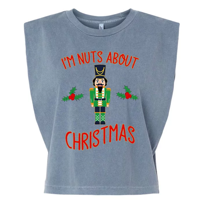 Funny Nutcracker Nuts About Christmas Gift Garment-Dyed Women's Muscle Tee