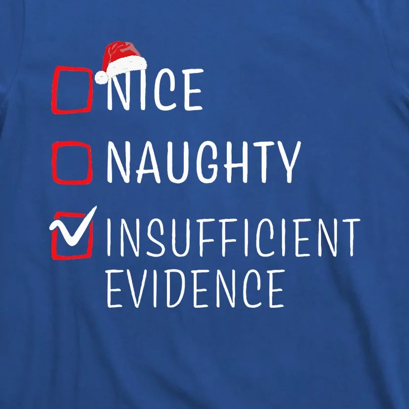 Funny Naughty Nice Christmas Family Pajama T-Shirt