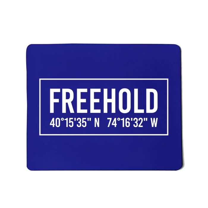 Freehold Nj New Jersey Funny City Coordinates Home Gift Cute Gift Mousepad