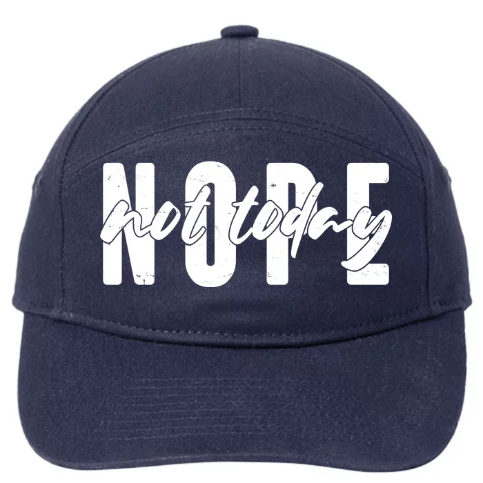 Funny NOPE Not Today 7-Panel Snapback Hat