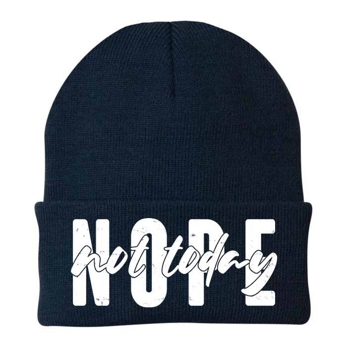 Funny NOPE Not Today Knit Cap Winter Beanie