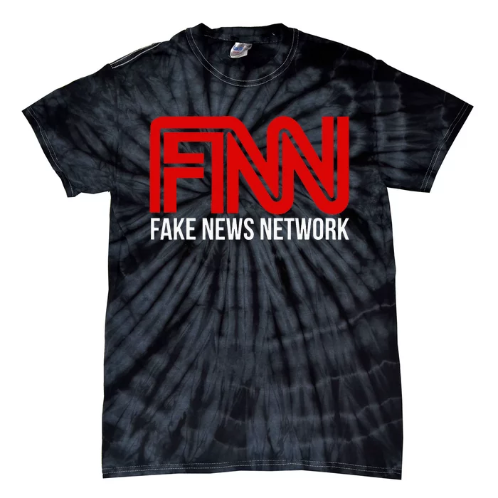 Fake News Network Donald Trump Fan FNN Fun Gift Tie-Dye T-Shirt