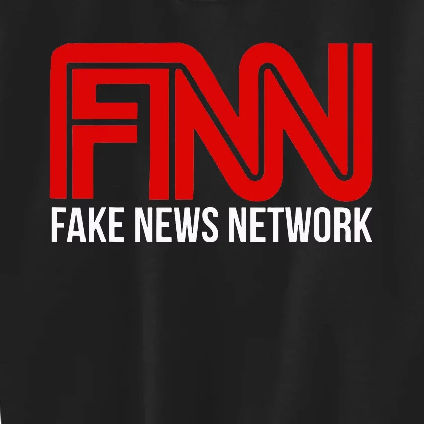 Fake News Network Donald Trump Fan FNN Fun Gift Kids Sweatshirt