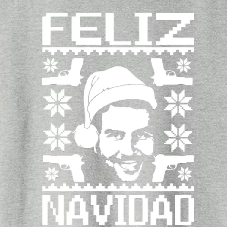 Feliz Navidad Narcos Pablo Escobar Ugly Christmas Women's Crop Top Tee