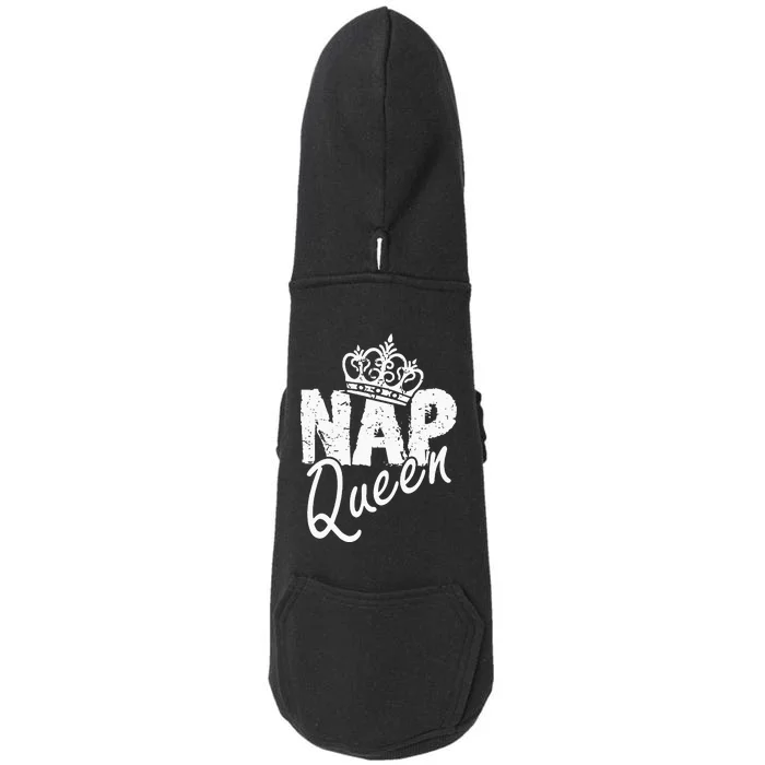 Funny National Napping Day for Nap Queen Nap Lover Doggie 3-End Fleece Hoodie