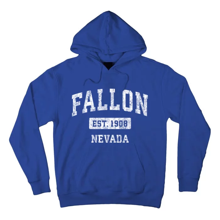 Fallon Nevada Nv Vintage Sports Tall Hoodie