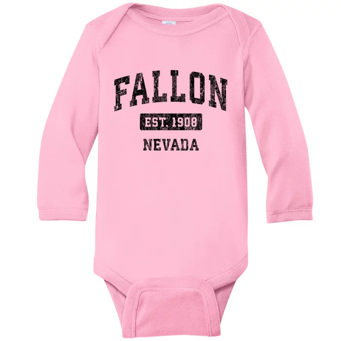 Fallon Nevada Nv Vintage Sports Baby Long Sleeve Bodysuit