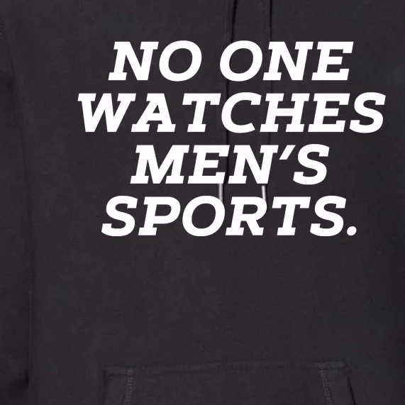 Funny No One Watches M.E.N.S Sports Premium Hoodie