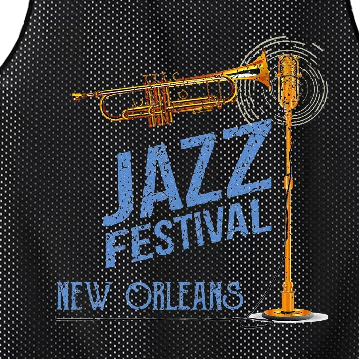 Funny New Orleans Festival Of Jazz Music Louisiana Gifts Mesh Reversible Basketball Jersey Tank