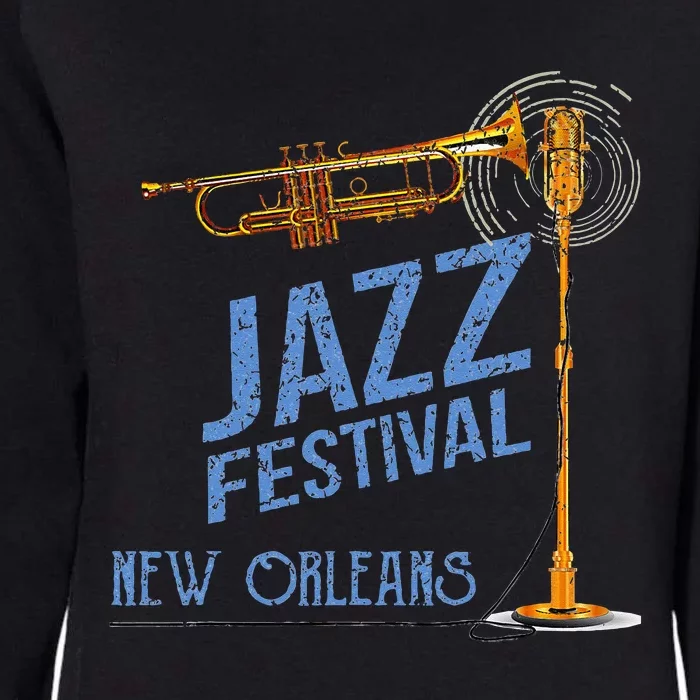 Funny New Orleans Festival Of Jazz Music Louisiana Gifts Womens California Wash Sweatshirt