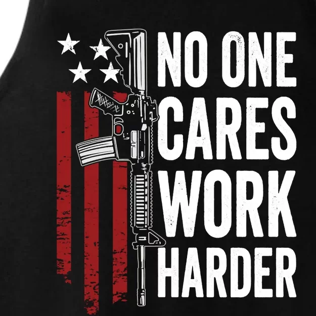 Funny No One Cares Work Harder Meme Nobody Cares Work Harder Motivation Shirt Ladies Tri-Blend Wicking Tank